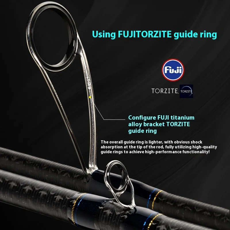 Caña spinning RIKAON T1100G – Fibra carbono anillos TZ lubina - imagen 2