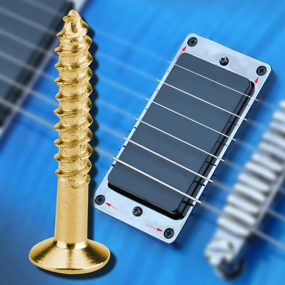 Tornillos Humbucker para guitarra – Plata/Negro/Dorado - imagen 5