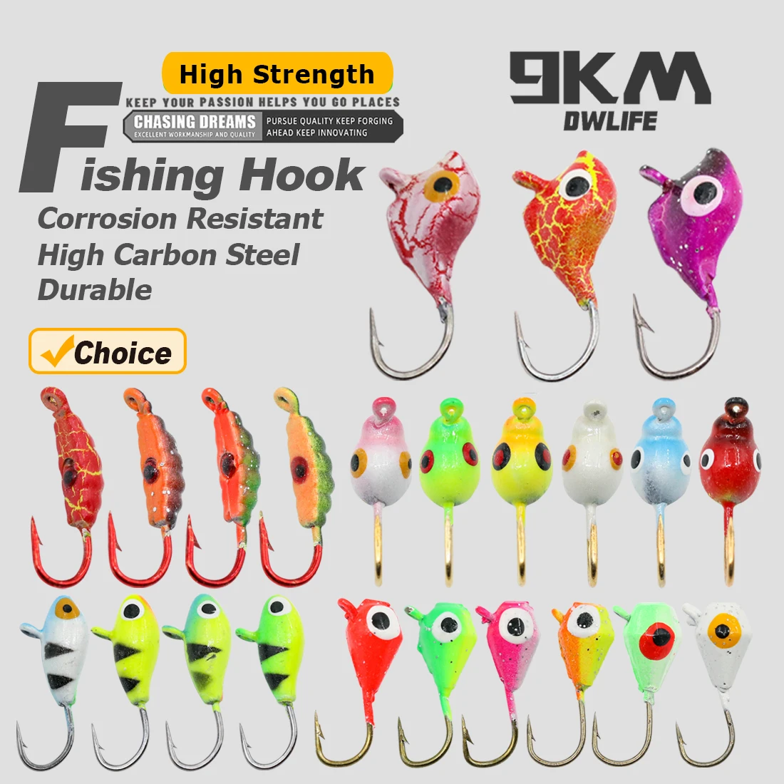 Kits Micro Jigs 9KM – Pesca hielo agua dulce salada