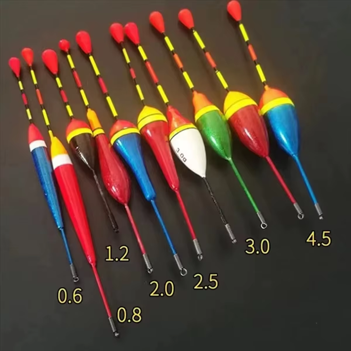 Flotadores de pesca Bobber espuma – Conjunto tamaño mixto para carnada - imagen 2