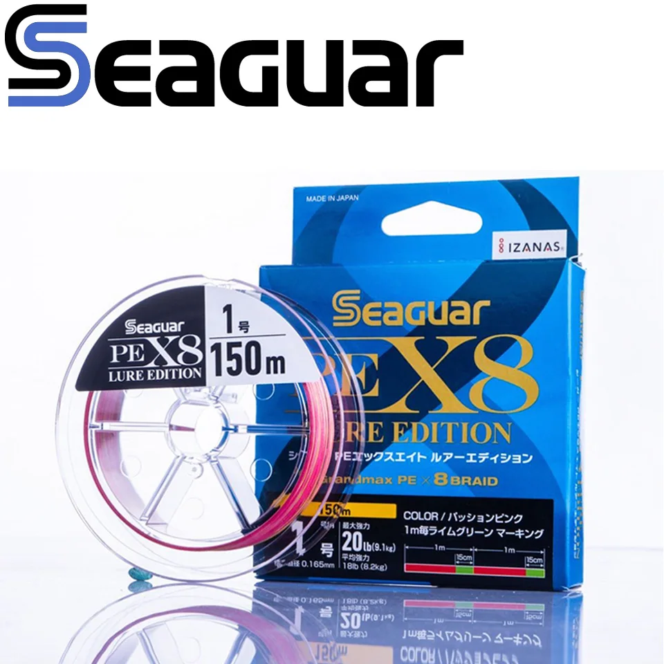 Trenza de 8 hebras color verde optimizado para pesca de señuelo