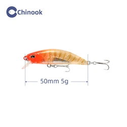CHINOOK Minnow hundimiento Wobblers jerkbait para lubina costera