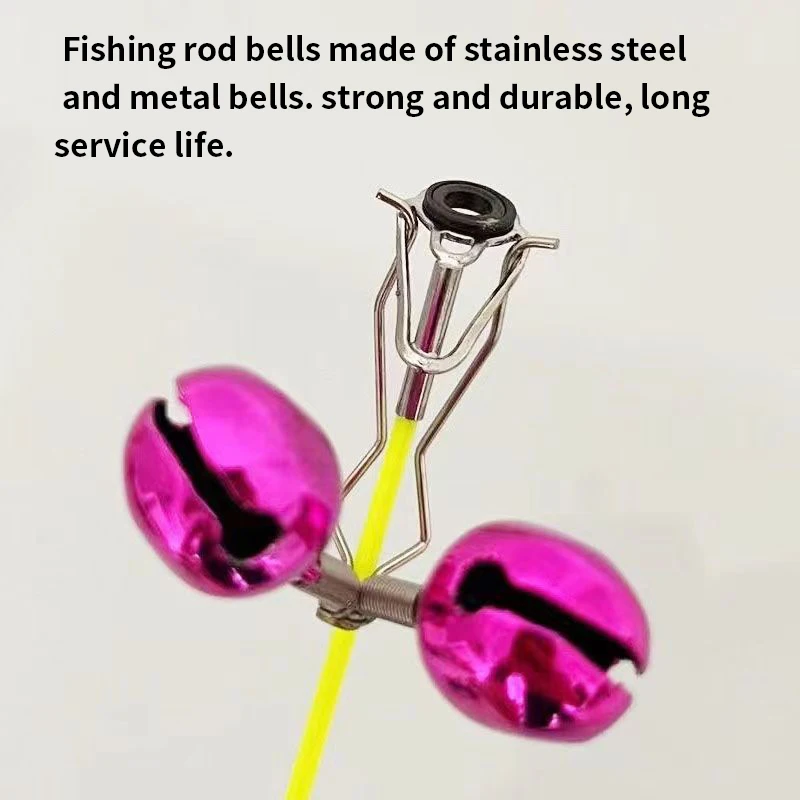 Campanas de pesca con clip acero inoxidable y doble alarma - imagen 3