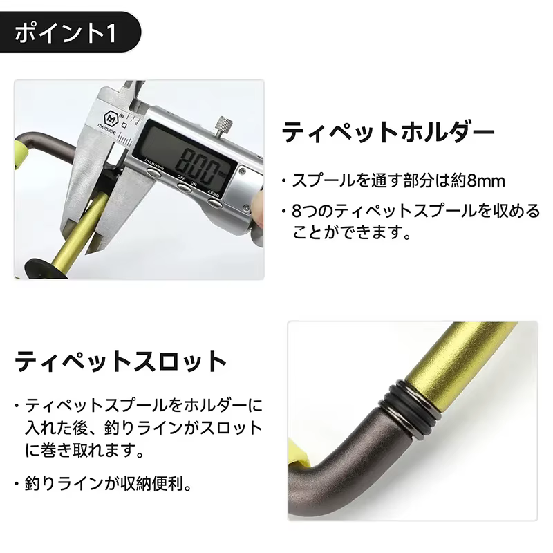 Dispensador Tippet Portátil Porta Bobinas para Pesca de Mosca - imagen 3