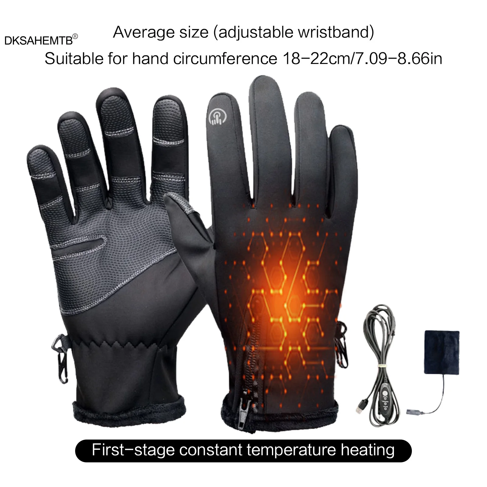 Guantes calefactados eléctricos gruesos para pesca y exterior invierno - imagen 5
