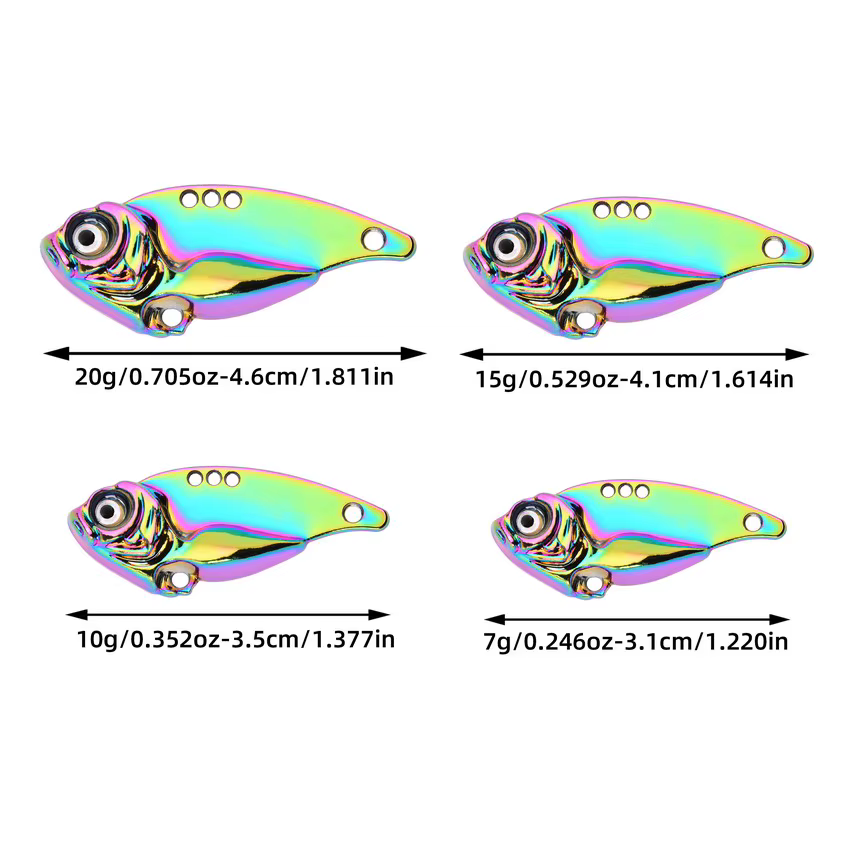 Cebo Giratorio Metal Vib Trolling para lucio y black bass - imagen 4