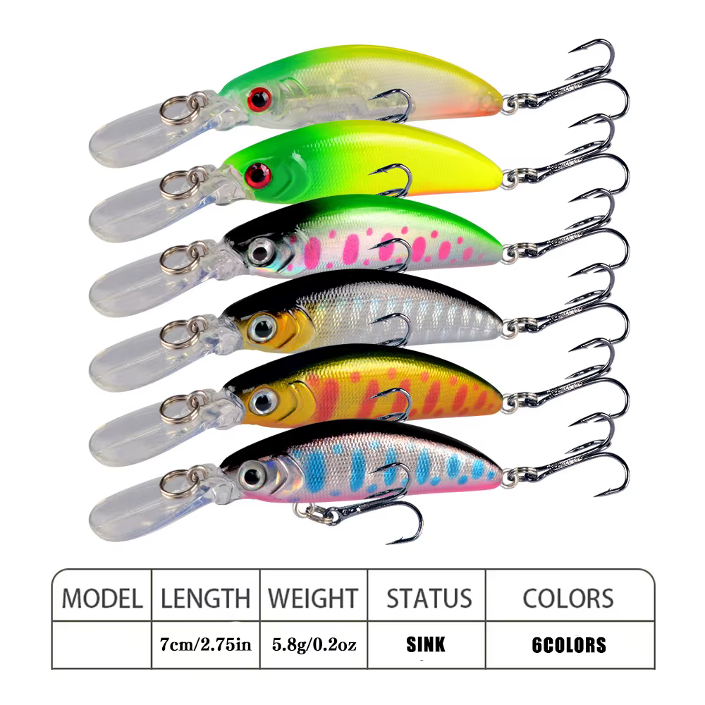 Crankbait señuelos hundibles pesca en mar – imitación de pececillo - imagen 5