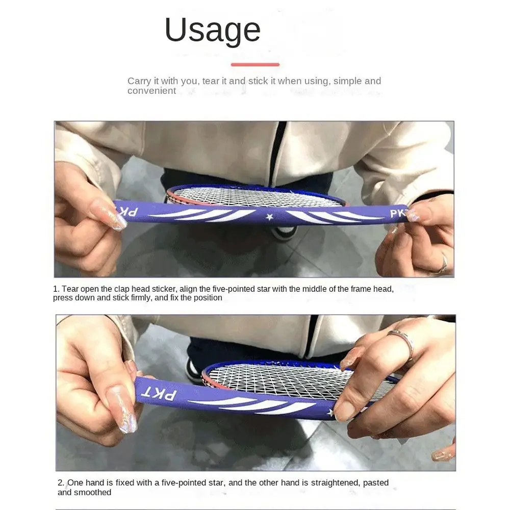 Protección de cabeza autoadhesiva para raqueta