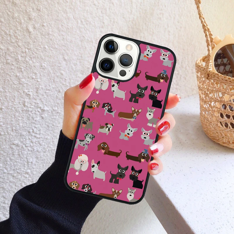 Detalle del diseño dachshund y flor