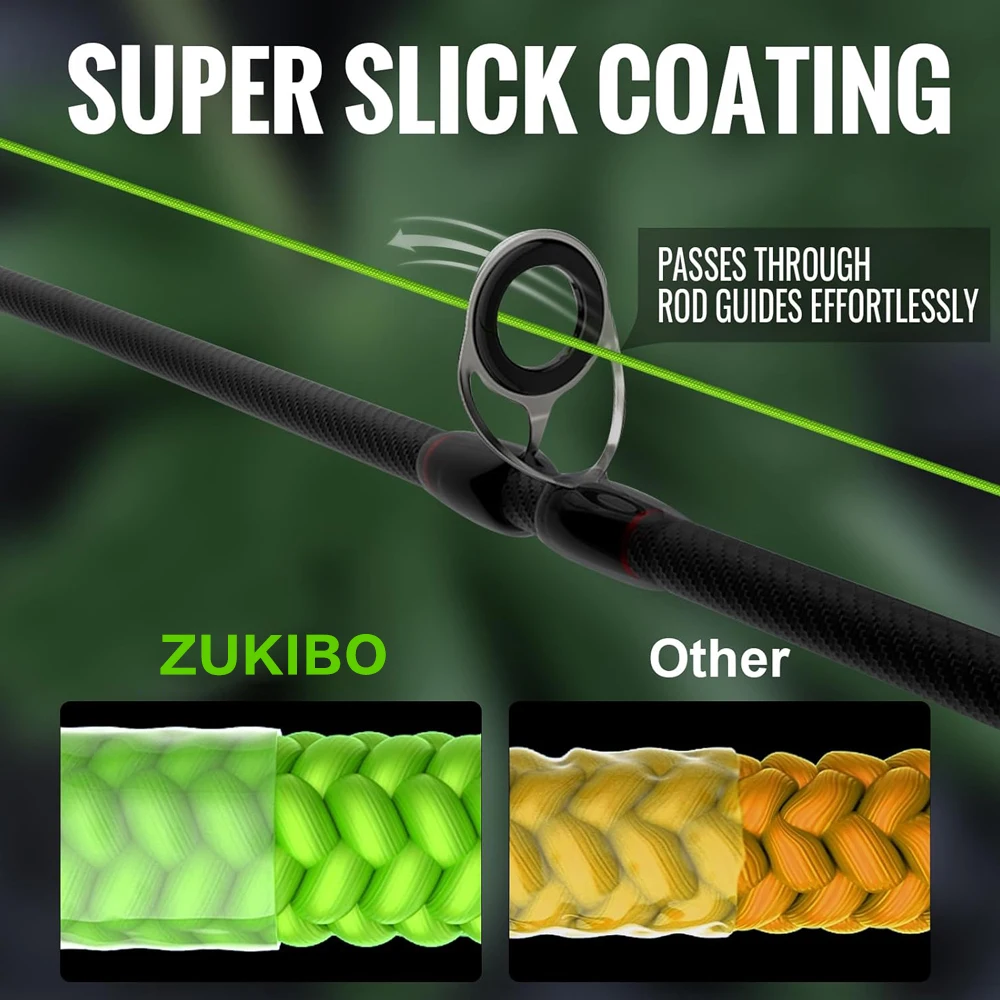 ZUKIBO Sedal trenzado 16 hebras – Hilo PE resistente a la abrasión - imagen 5