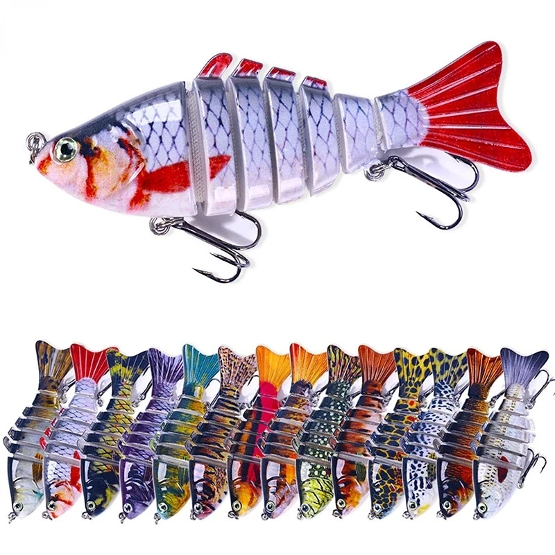 Swimbait Articulado 7 Segmentos 10cm 15g – Cebo hundido para lucio - imagen 2