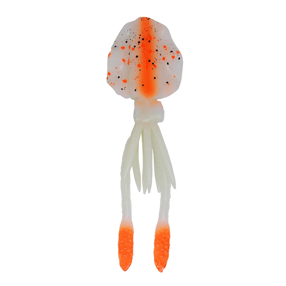 Señuelo artificial de calamar para pesca en alta mar mostrando su forma realista