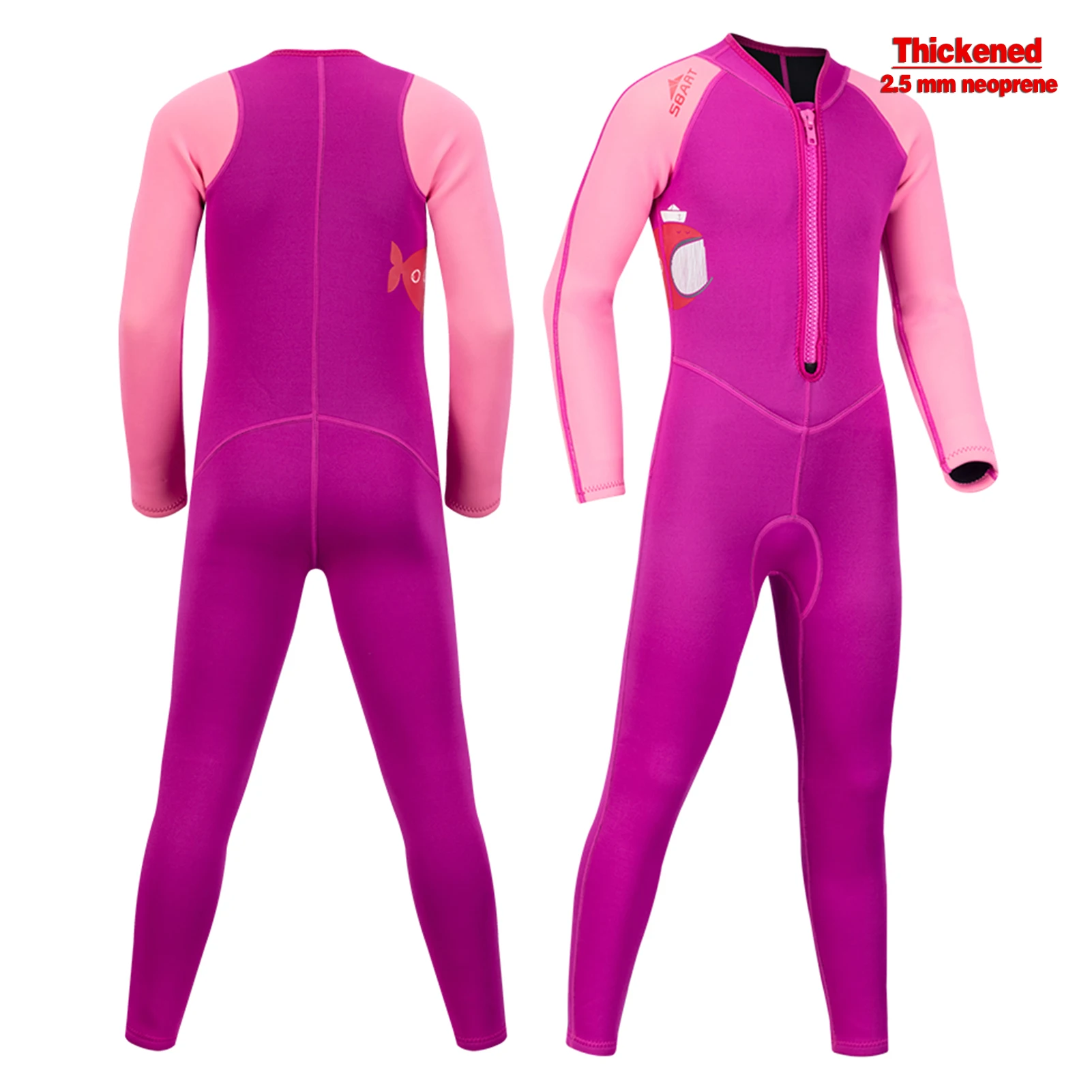 Traje de Buceo de Medusa infantil manga larga de una pieza neopreno - imagen 2
