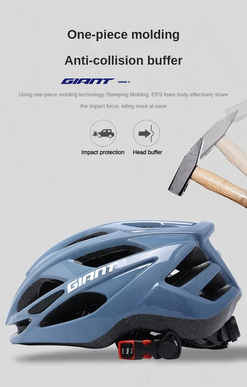 Tecnología reflectante y luces del casco Giant