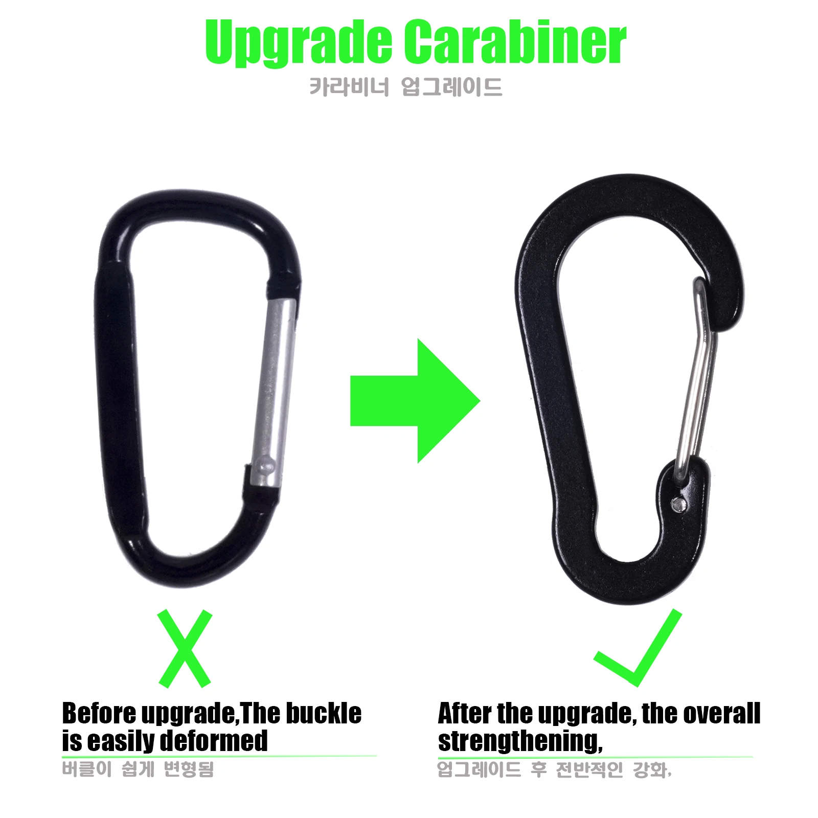 Soporte magnético para salabardo – Mosquetón y cordón espiral - imagen 5