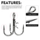 Proberos Anzuelo triple T-Treble tipo garra para swimbait agua salada