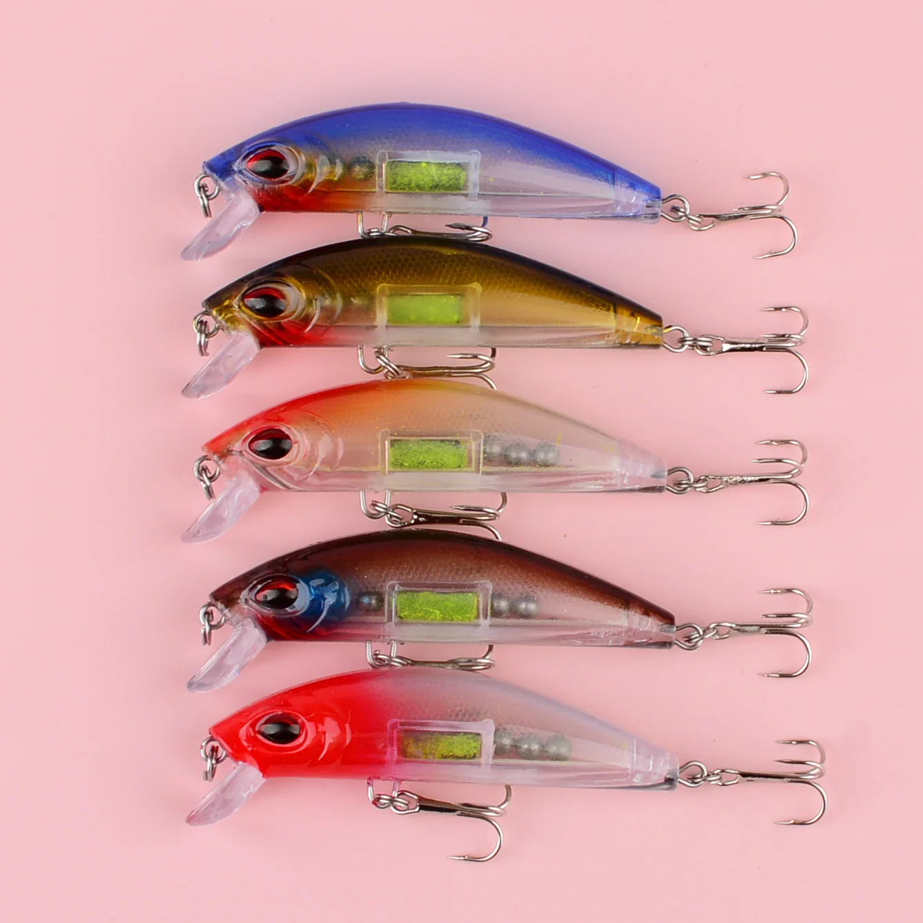 Señuelo jerkbait minnow hundimiento oscilante negro - imagen 5