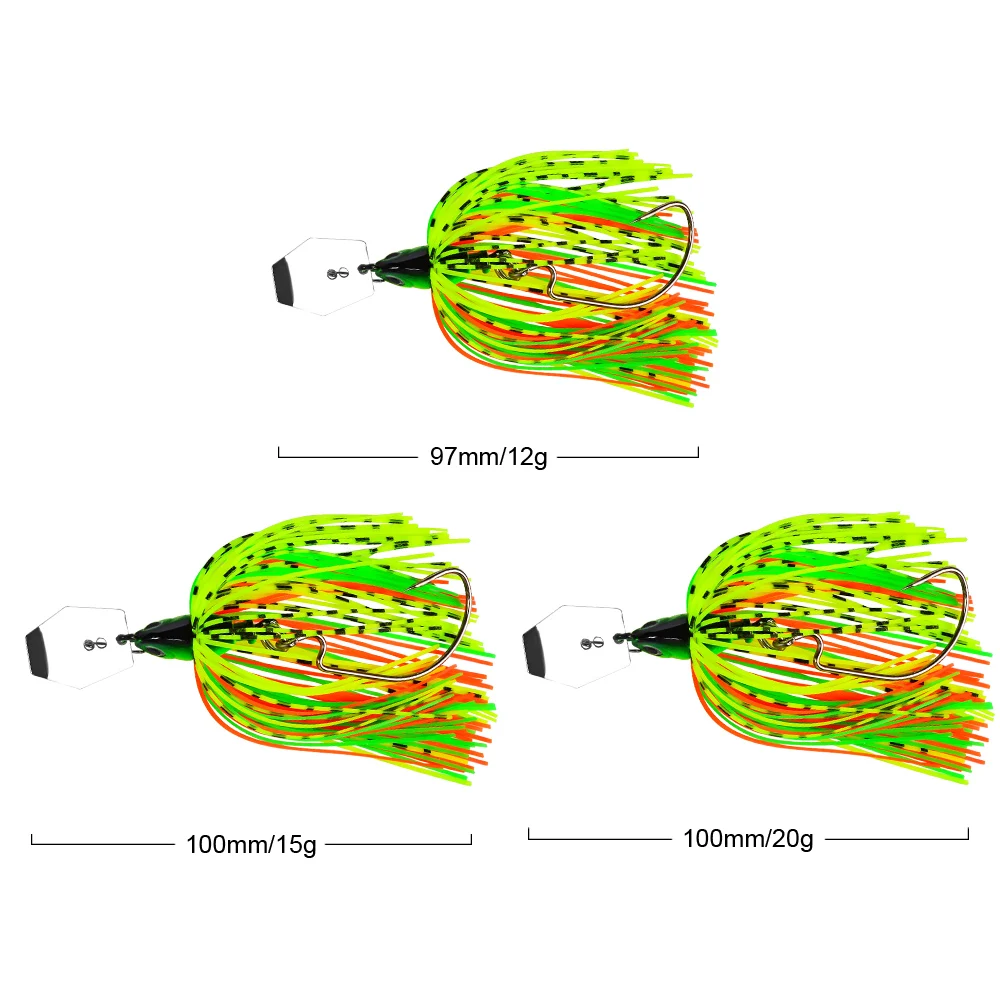 Chatterbait PROBEROS Spinnerbait Weedless – para lucio y lubina - imagen 2