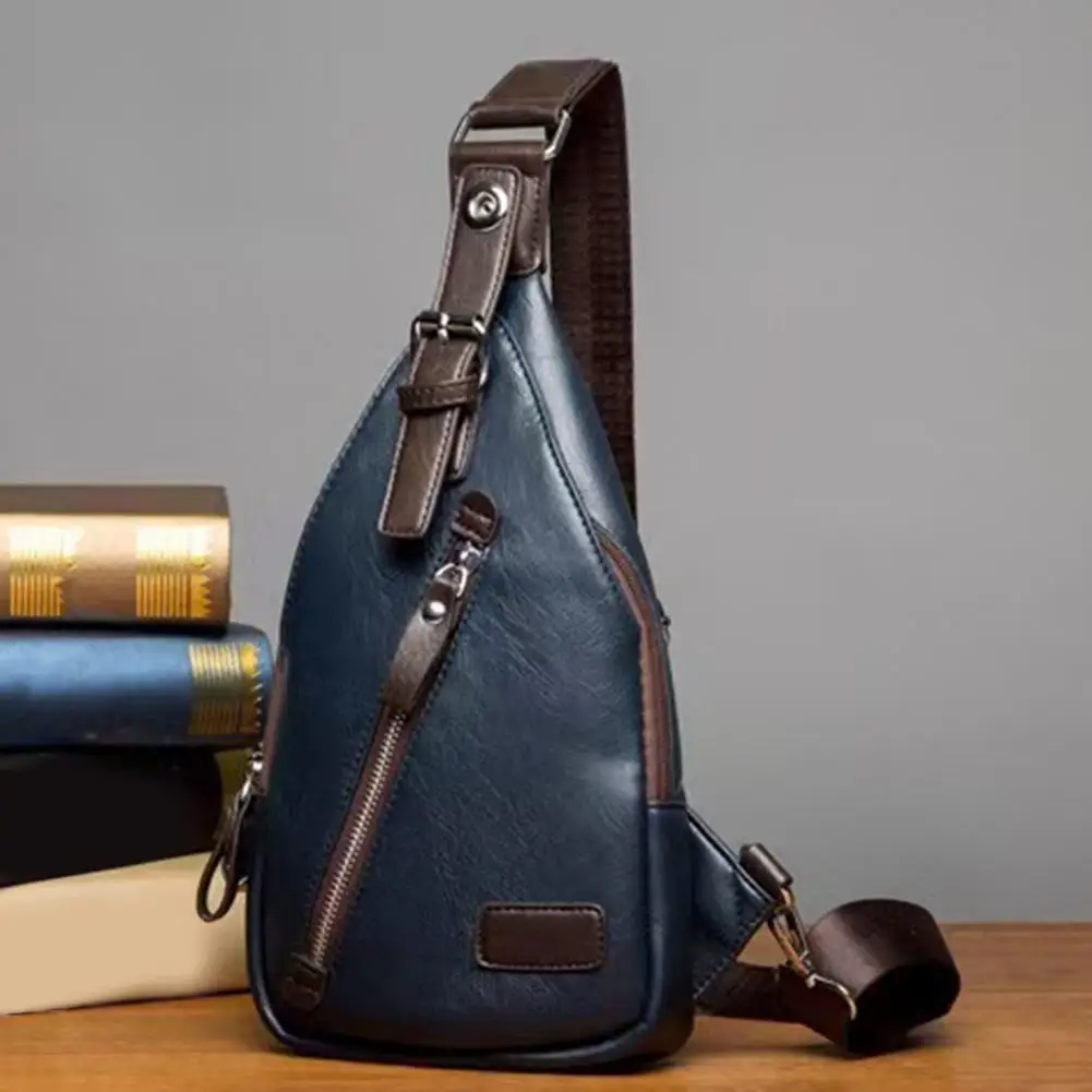 Bolso bandolera retro de piel sintética ajustable para viaje - imagen 5