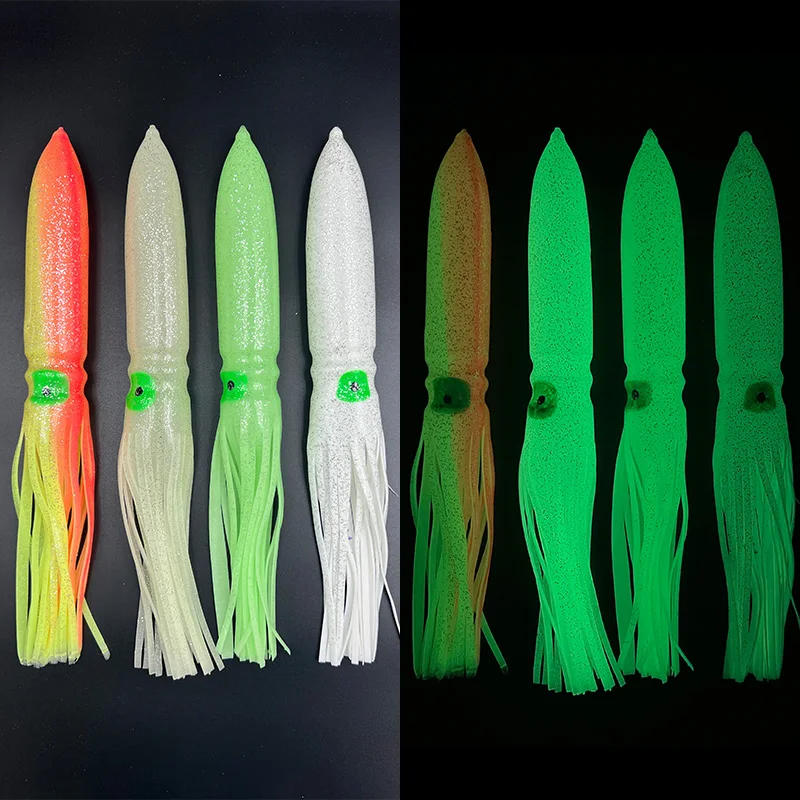 ShareShark señuelo de pulpo luminoso suave para pesca de atún - imagen 4