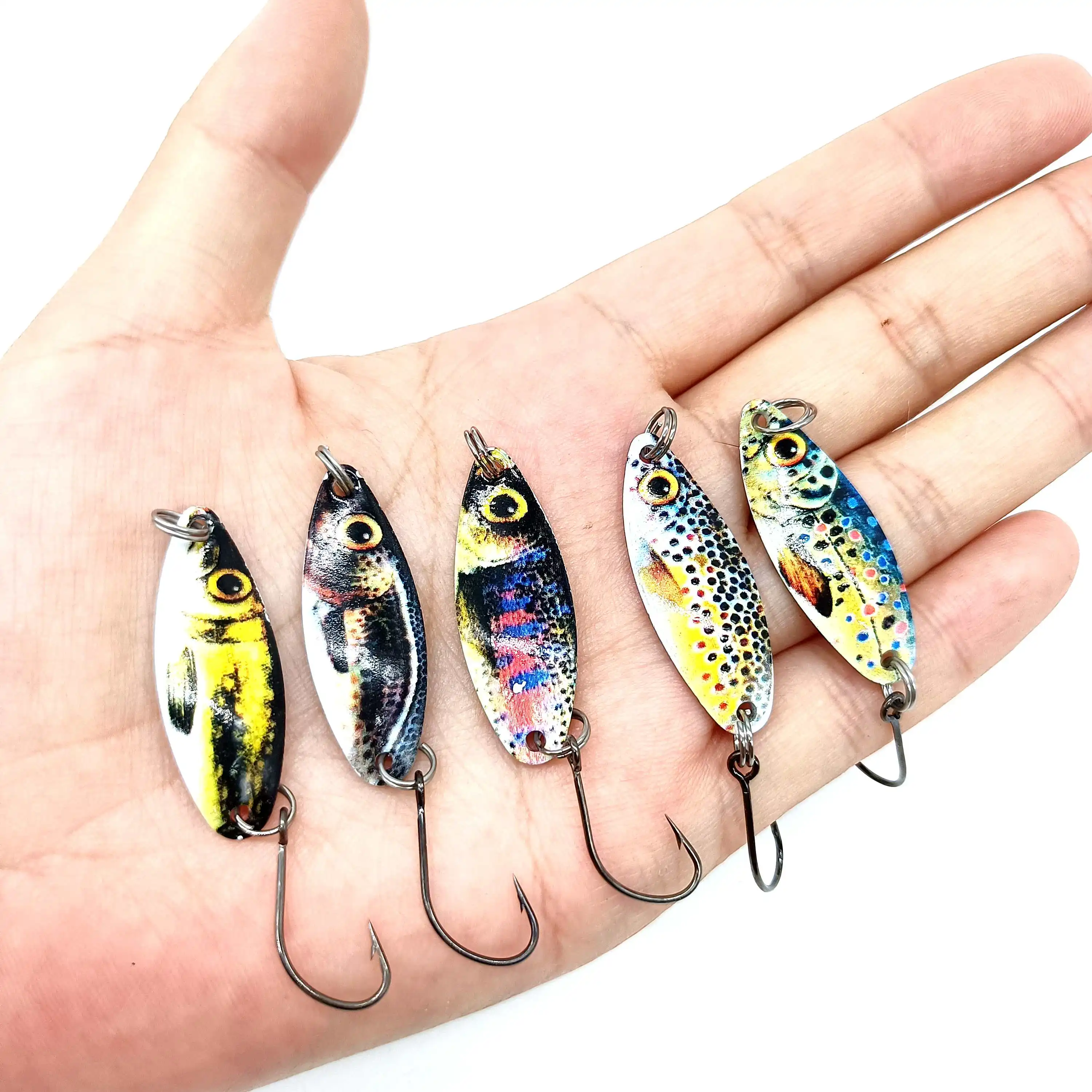 DUODUOYU Señuelos giratorios – Trucha, lucio y lubina – Pesca lago - imagen 3