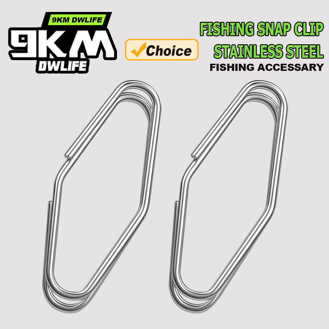 9KM Clip de velocidad tipo snap de acero inoxidable – Señuelos