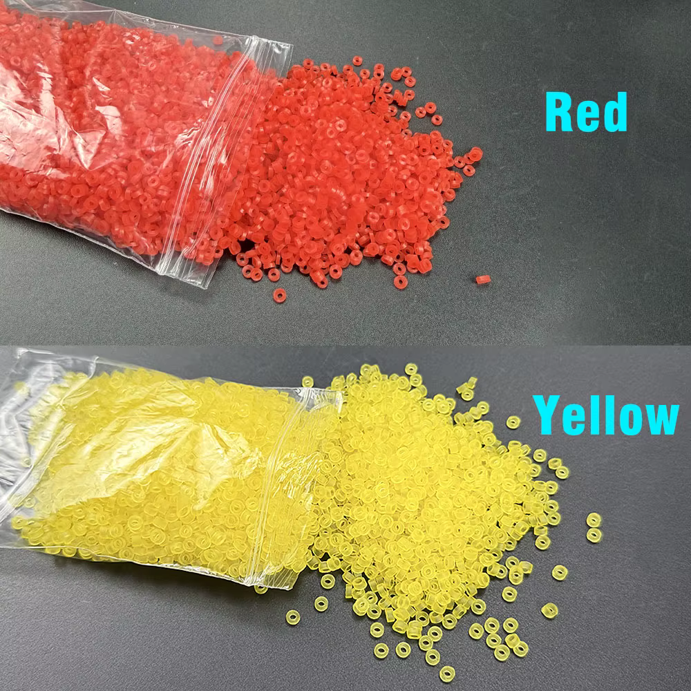 Bandas elásticas bicolor para cebo - Anillos carga rápida pesca - imagen 3