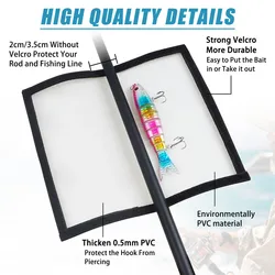 Protectores de anzuelos para pesca PVC transparente en agua salada