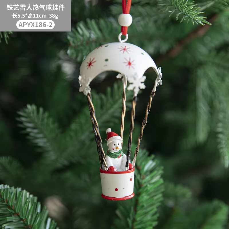 Colgante Navideño Paracaídas Globo Aerostático para Árbol - imagen 2