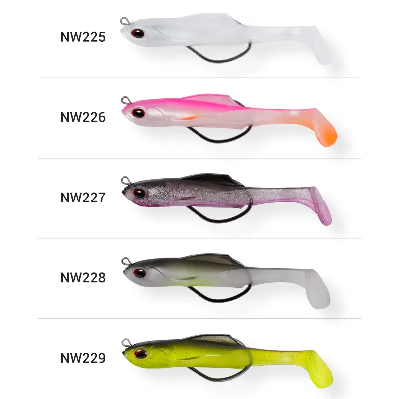 Noeby Swimbait cebo blando hundimiento TPR Shad para depredadores - imagen 4