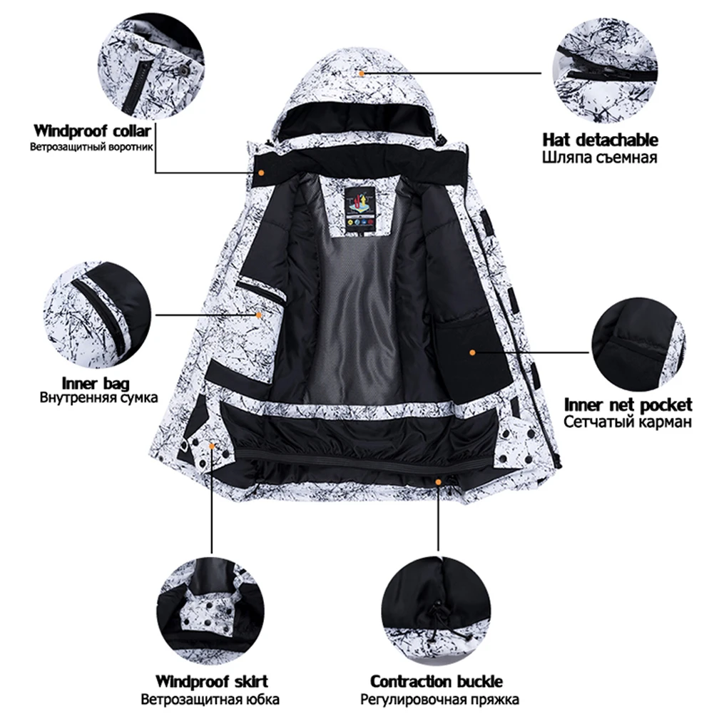 Traje de nieve impermeable para niños: chaqueta y pantalón - imagen 2