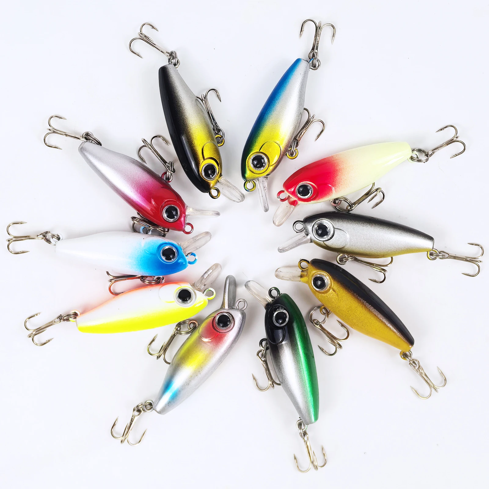 FREE FISHER Swimbait de buceo profundo con sonajero y triples - imagen 4