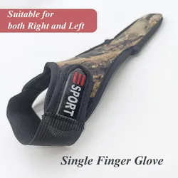 Guante de pesca camuflaje un dedo con hebilla unisex