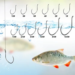Anzuelos con cebo para bagre marino acero carbono FREE FISHER 8832