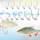 Anzuelos con cebo para bagre marino acero carbono FREE FISHER 8832