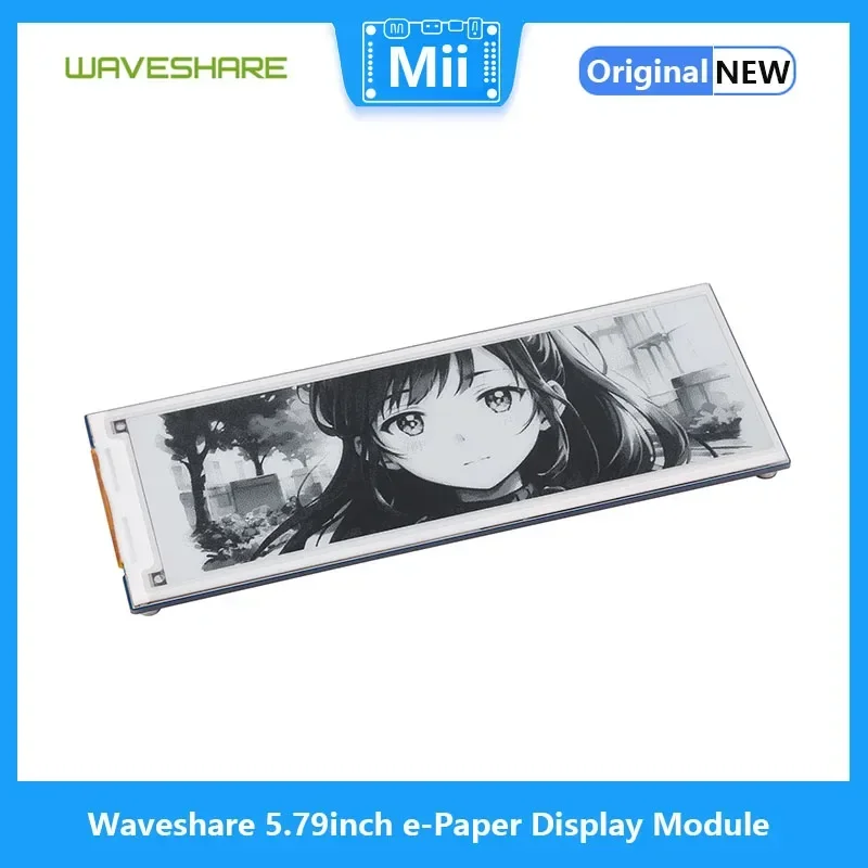 Waveshare Pantalla e-ink SPI 5,79" 792x272 para Raspberry Pi/Jetson