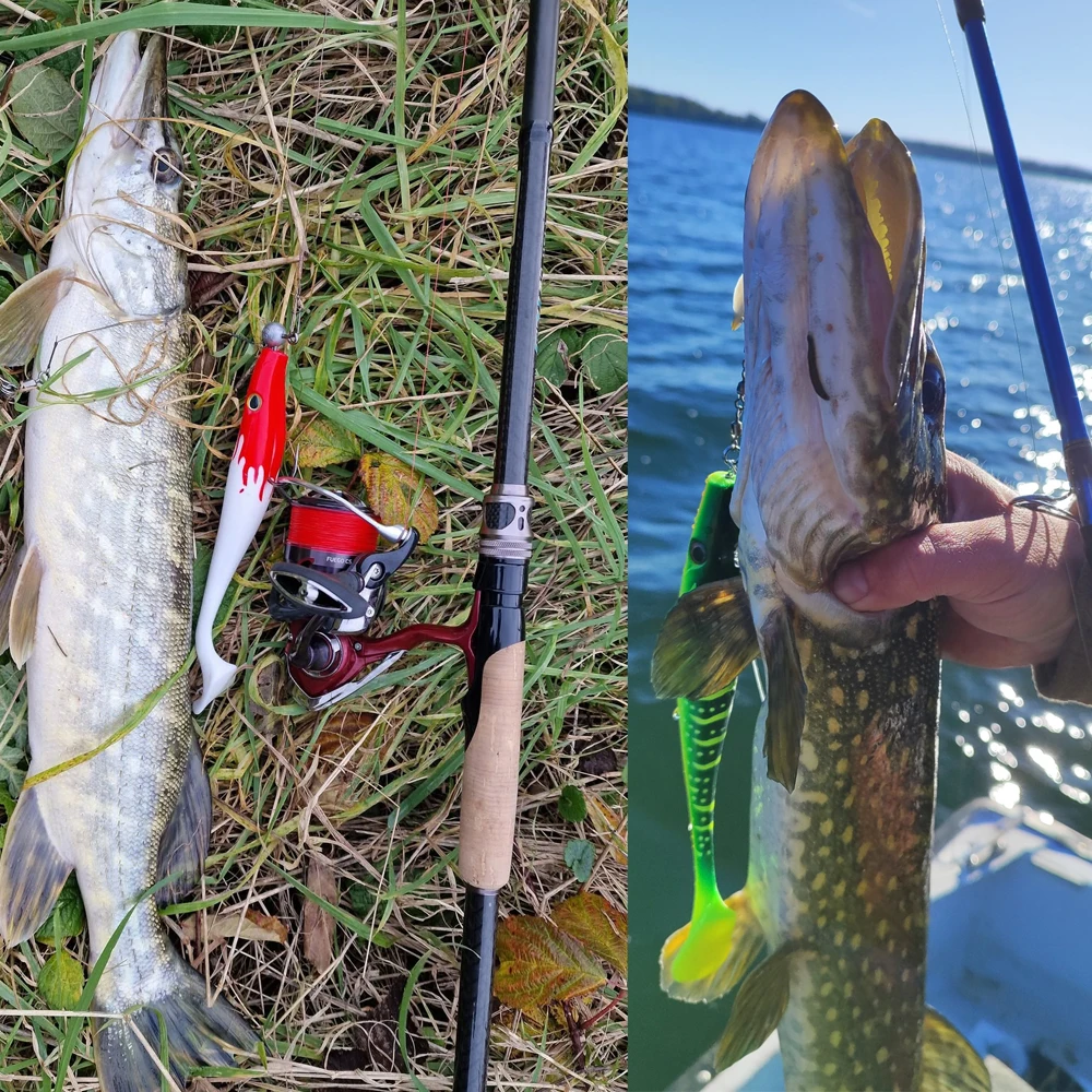ESFISHING Hog Shad 150mm - Señuelo blando Swimbait silicona para pesca - imagen 5