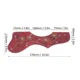 Protector antiarañazos de guitarra autoadhesivo de PVC rojo/marrón - imagen 5