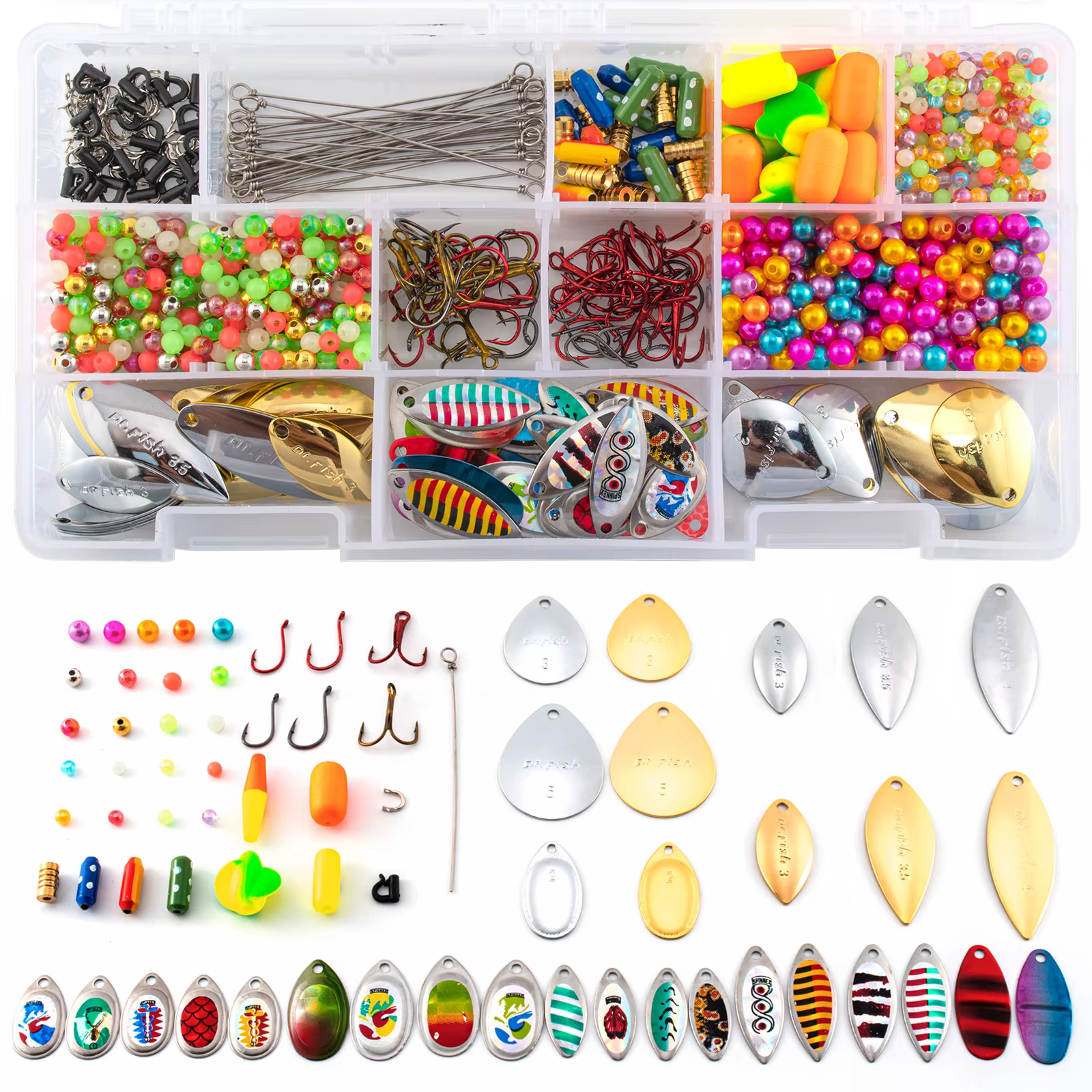 SpinnerBait Kit de fabricación para trucha lubina y perca - agua dulce