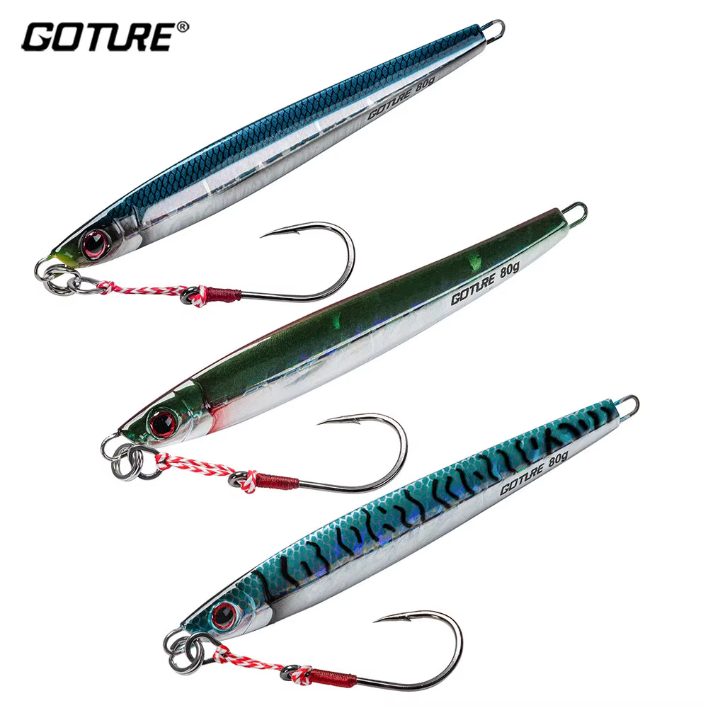 Goture Fast Jig – Señuelo metálico luminoso para mar 60-150g