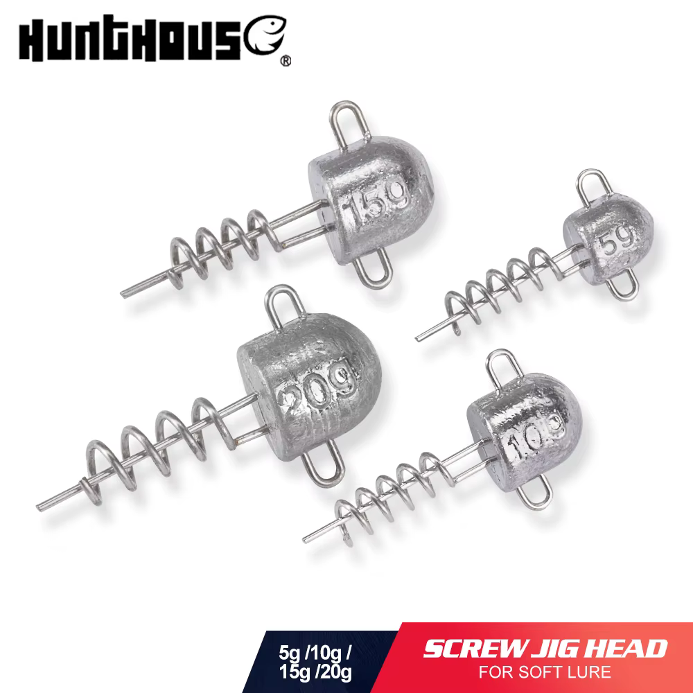 Cabezas Jig Hunthouse con tornillo – Pesos 5-20g para vinilos