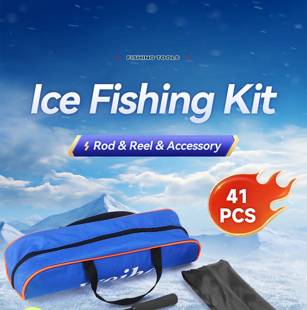 Juego de bolsos para pesca en hielo con múltiples accesorios
