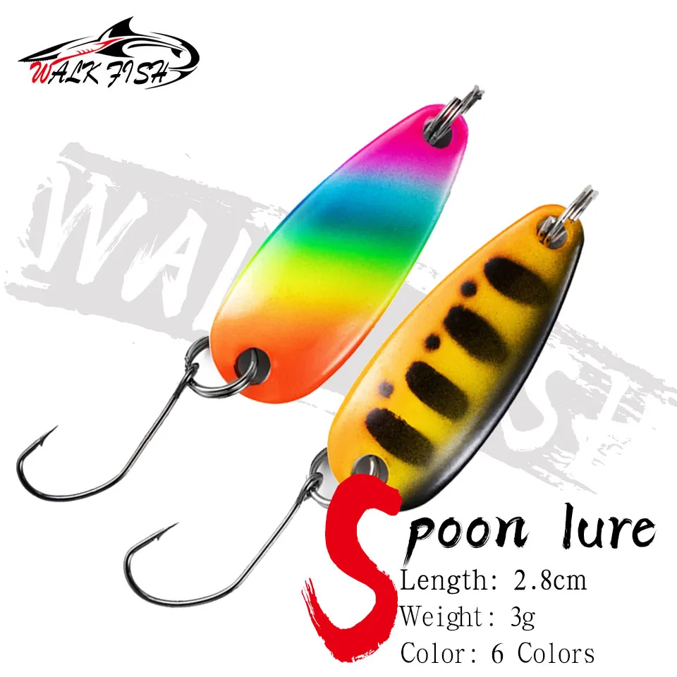 Walk Fish Wobblers Cuchara – Señuelo giratorio para trucha