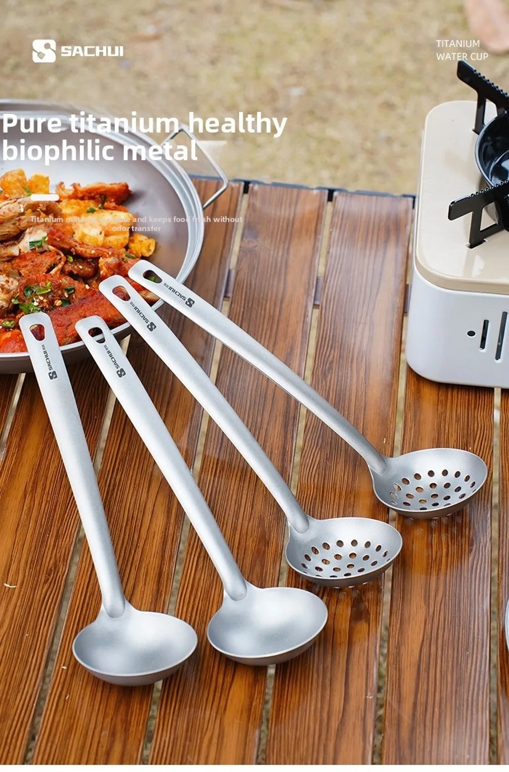 Set de utensilios para camping y picnic