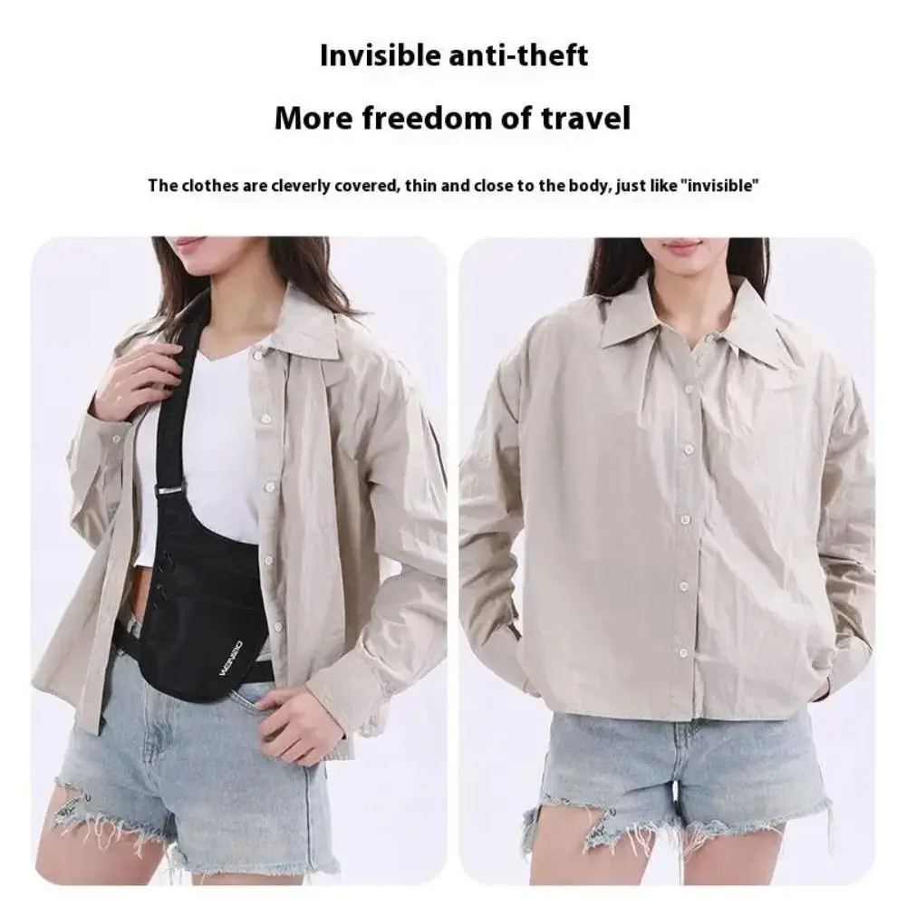 Riñonera antirrobo ultrafina invisible deportiva portátil ligera - imagen 4