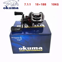 Carrete OKUMA 7,1:1 - 10KG resistencia 18+1BB para pesca