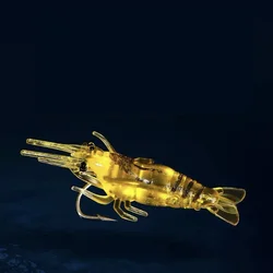 Señuelo de silicona de camarón oscilante para pesca de carpa