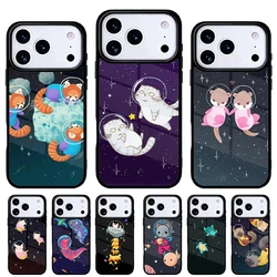 Funda iPhone con diseño Space Turtles, Bunny y Otters para Pro