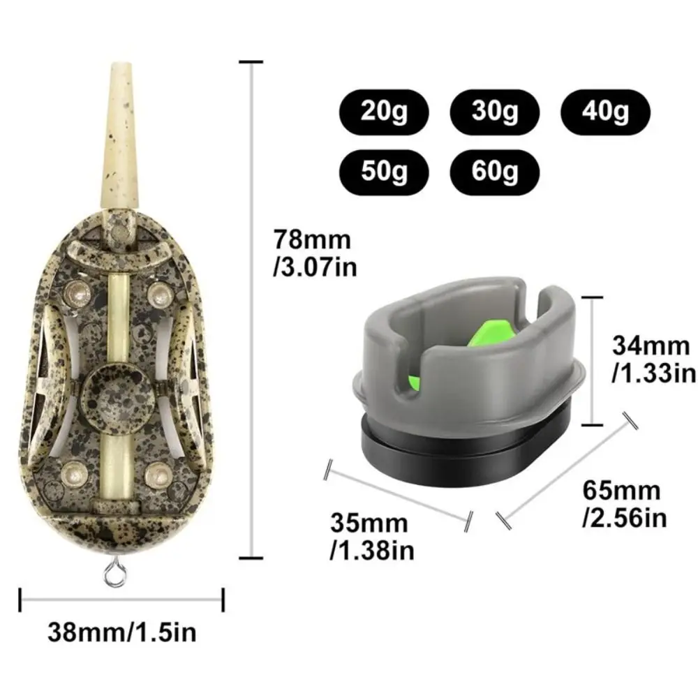 Jaula Method Feeder con plomos y molde incluido para carpa - imagen 5