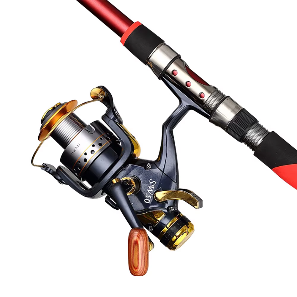Carrete metálico giratorio de tambor rodillo para pesca polivalente - imagen 4